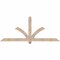 Ekena Millwork Redmond Smooth Timber Gable Bracket, Douglas Fir, 72"W x 30"H x 3 1/2"D x 3 1/2"F, 10/12 Pitch GBW072X30X0404RED00SDF - alternate 1
